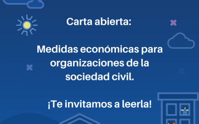 Carta abierta: Medidas económicas para organizaciones de la sociedad civil